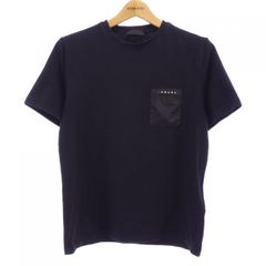 PRADA Tシャツ 黒 プラダ SJN251 / 異素材 切替 ロゴ ポケット - メルカリ