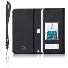 【新着商品】Speed au/UQ Wi-Fi 5G X11 / X12 ドコモ LOE(ロエ) Aterm CM51FD 専用 モバイルルーター ケース (ブラック)のサムネイル