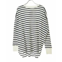【JOURNALSTANDARDrelume】22AW 22070462910440 TCワッフルオーバーサイズロングスリーブTシャツ ボーダー長袖カットソー