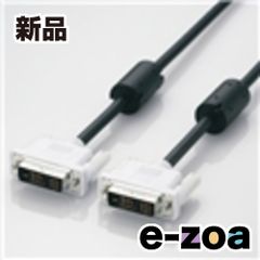 ELECOM  エレコム DVIシングルリンクケーブル 2.0m/DVI-D24pinオス-DVI-D24pinオス ブラック CAC-DVSL20BK (2209799)