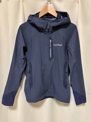 Mont-bell Long-Sleeve Nylon Parka Jacket, Navy, Size XS A