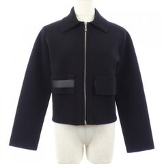 HERMES ジップアップ ニットブルゾン ブラック - メルカリ