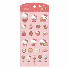 サンリオキャラクターズ マシュマロステッカーズ　チョコ／ハローキティ　シールのサムネイル