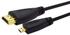 新品 オーディオファン マイクロHDMIケーブル microHDMI (オス) - HDMI (オス) HIGH SPEED対応 ブラック 1.5m
