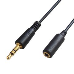 FNT-M494C-30 マイク/コントローラー無効化ケーブル3m 延長ケーブル ヘッドホン/イヤホン (メス) ステレオミニジャック 4極 3.5mm 3.5mm - (オス) ステレオミニプラグ 3極 F-Factory