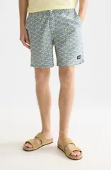 スコッチアンドソーダ メンズ ボトムス ハーフパンツ・ショーツ プリント Scotch Soda Geo Print Midlength Swim Trunks Cactustripe Infinitのサムネイル