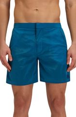 Sundek Men's Swim Trunks - Back Elastic Waist Swim Trunks, Fjord Blue