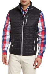 カッターアンドバック メンズ アウター ジャケット・ブルゾン ベスト Cutter Buck Rainier PrimaLoft Vest Black ブラックのサムネイル