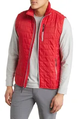 カッターアンドバック メンズ アウター ジャケット・ブルゾン ベスト Cutter Buck Rainier PrimaLoft Vest Red レッドのサムネイル