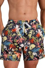 Rhone Men's Swim Trunks, 55-Inch Waterepellent Swim Trunks, Navy Dusty Sage Floral.