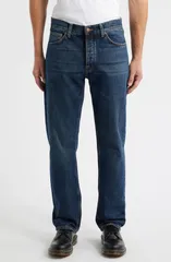 ヌーディージーンズ メンズ ボトムス デニムパンツ レギュラーフィット Nudie Jeans Rad Rufus Regular Fit Jeans Blue Soil ブルーのサムネイル