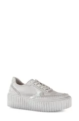 ガボール レディース シューズ スニーカー プラットフォーム Gabor 63204 Platform Sneaker Light Grey グレーのサムネイル