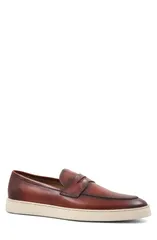 ブルーノマグリ メンズ シューズ ローファー Bruno Magli Prato Penny Loafer Cognac White ホワイトのサムネイル
