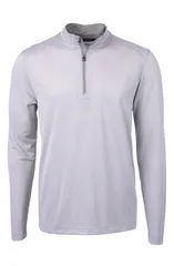 カッターアンドバック メンズ アウター パーカー・スウェット ハーフジップ Cutter Buck Virtue Micro Stripe Quarter Zipullover Polished Whのサムネイル
