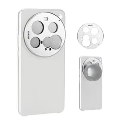 新着商品 NEEWER レンズマウントプレート スマホ用 コンパチブル 15 Ultra スマホケース アルミ合金製 レンズバックプレート 17mmスレッド付き スマホレンズアダプター メイン&望遠カメラ用 スマホバックプレート PA111 シルバーのサムネイル