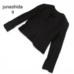 junashida Tokyoparis ジュンアシダ カーディガン はおり 冷房対策 オフィス 9号 ブラックのサムネイル