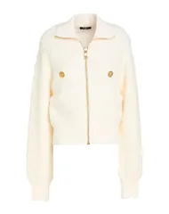 バルマン レディース アウター ジャケット・ブルゾン ボンバージャケット BALMAIN Off White オフホワイトのサムネイル