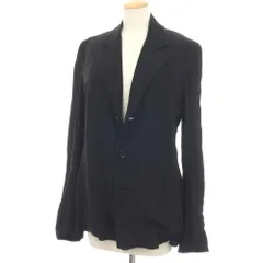 【中古】ワイズ Y's 1997SS レーヨン 3B テーラードジャケット ブラック【サイズ表記なし（M位）】【レディース】のサムネイル