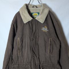 90s］cabelas カベラス ダックジャケット レザー襟 ハンティング