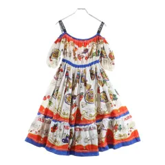 DOLCE & GABBANA (ドルチェアンドガッバーナ) Mid-Length Dress 総柄ドレス ワンピース マルチ レディース F6AEBT HH5BJのサムネイル