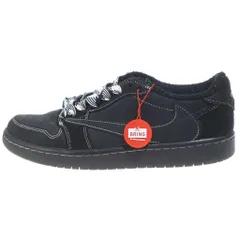 NIKE (ナイキ) ×TRAVIS SCOTT AIR JORDAN 1 LOW OG SP BLACK PHANTOM DM7866-001 エアジョーダン1 ブラックファントム ローカットスニーカー ブラック US8/26cmのサムネイル