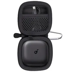 （ケースのみ）Anker Soundcore P31i/P40i/Liberty 5/Liberty 4 NC/Liberty 4 Pro/Liberty 4完全ワイヤレスイヤホン専用収納ケース，ブラック‐co2CREAのサムネイル