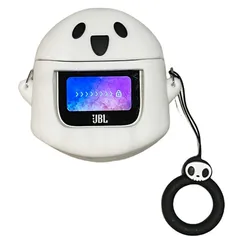FINON for JBL TOUR PRO 2 用 ケース カバー キャラクター かわいい イヤホンケース 可愛い ストラップ おしゃれ (ホワイト)のサムネイル