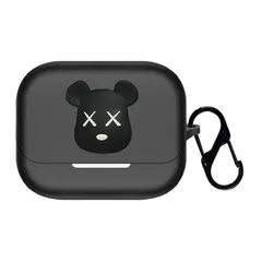 KOMININA ケース Anker Soundcore K20i 用 ケース 可愛い ワイヤレス イヤホンケース Soundcore K20i 用 カバー 装着充電可能 落下防止 キズ防止 耐衝撃 防水 防塵 軽量 シリコン イヤホンカバー カラビナ付き A