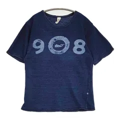 umii 908/45R/45rpm インディゴ染め 日本製 半袖Ｔシャツ カットソー ネイビー レディース ウミフォーティーファイブアールピーエム【中古】6-0531S♪のサムネイル