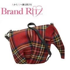 中古 ロエベ タータンチェック エレファント 斜め掛け ショルダーバッグ レッド マルチカラー ウール レディース LOEWE 【送料無料】【三田店】のサムネイル