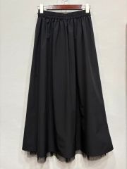 1970年代昭和レトロアンティーク紺花柄フレアスカートコットン巻き 