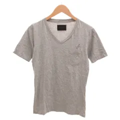 ラウンジリザード LOUNGE LIZARD Tシャツ 半袖 Vネック 音符刺繍 2 グレー /JSのサムネイル