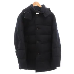 トラディショナルウェザーウェア Traditional Weatherwear DERBY HOOD DOWN ダウンジャケット コート フード ウール ショート 40 黒 ブラック /FF