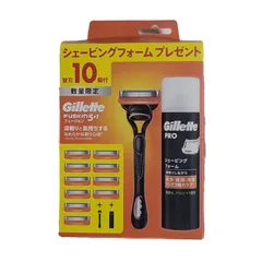 【お買得】ジレット　フュージョンマニュアル　本体＋替刃１０個付＋シェービングフォームのサムネイル