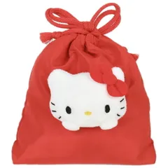 ハローキティ 巾着袋 マスコット付き巾着 ぬいぐるみ雑貨  サンリオ sanrio キャラクター