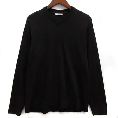 ラトルトラップ RATTLE TRAP シルケット スムース Vネック ロンT Tシャツ 長袖 ブラック 黒 L M0533UTR203のサムネイル