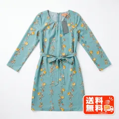 sunauna スーナウーナ 花柄刺繍 ロングワンピース ミントカラー TOMORROWLAND風のサムネイル
