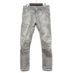 美品 イタリア製 DSQUARED2 ストレッチ ダメージ スキニーデニムパンツ