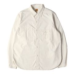【美品】HUMAN MADE ヒューマンメイド シャツ ナチュラル サイズ:L | 24AW ハート ガチャポケット シャンブレー ワークシャツ CHAMBRAY WORK SHIRT | トップス 長袖【メンズ】【中古】