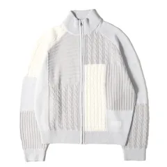 【新品】PALACE パレス ニット ホワイト グレー サイズ:L | 25SS パッチワーク ジップ ニットセーター (Patchwork Zip Knit) | トップス プルオーバー 長袖【メンズ】のサムネイル