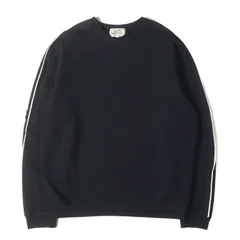 【美品】HERMES エルメス スウェット ブラック 黒 サイズ:XL | 23AW ランH サイドライン クルーネック スウェットシャツ | トップス トレーナー | イタリア製 【メンズ】【中古】のサムネイル