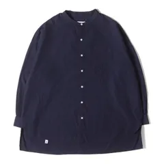 SOPHNET ソフネット 9568 21AW 直営店限定 ×GRAMICCI オーバーサイズ バンドカラーシャツ(BAND COLLAR SHIRT) ネイビーXLのサムネイル