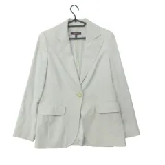 ESCADA エスカーダ テーラードジャケット 1B ピークドラペル サイドベンツ ライトベージュ 34【XS】 レディース 【中古】のサムネイル