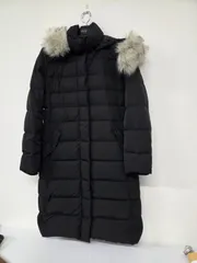 GUESS ゲス ロングダウンコート ファーフード ベルト付 レディース M ブラックのサムネイル