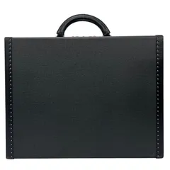 【新着】Cartier プレジデント アタッシュケース レザー ブラック トランクケース シルバー M30002のサムネイル