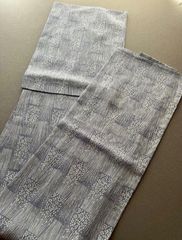 竺仙杢グレーに雪輪染め抜き浴衣 綿紬 極美品 - メルカリ