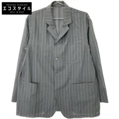 beautifulpeople　ビューティフルピープル　グレー wool silk stripe shirtjacket リバーシブルジャケット　36のサムネイル
