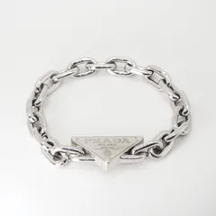 【美品】PRADA シンボル チェーン ブレスレット シルバー925 プラダのサムネイル