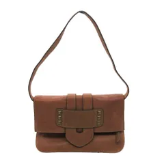 TILA MARCH ティラマーチ ショルダーバッグ スタッズ レザー 肩掛け ショルダー ブラウン レディース 【中古】のサムネイル