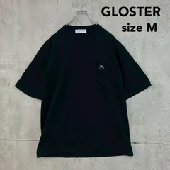 GLOSTER グロスター オープンエンド天竺 フレブル ポケットTシャツ Mサイズ ブラック クルーネック 半袖Tシャツ フレンチブルドッグ 刺繍 ワンポイント 綿100% カットソー ストリート カジュアル 定番 メンズ ★ ■◆のサムネイル